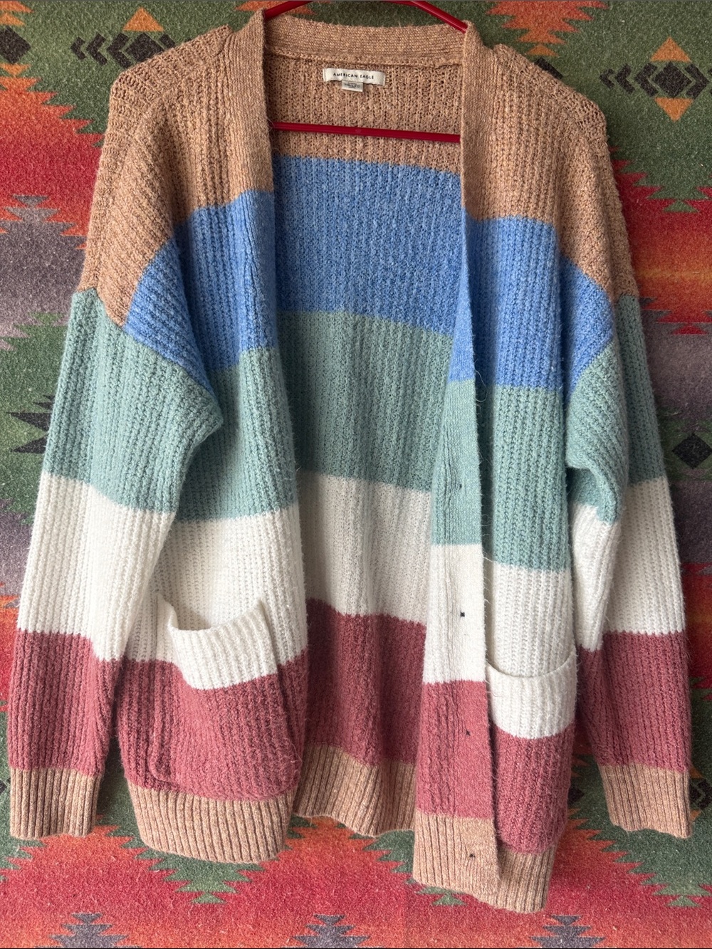 American Eagle Multi-Color Cardigan
